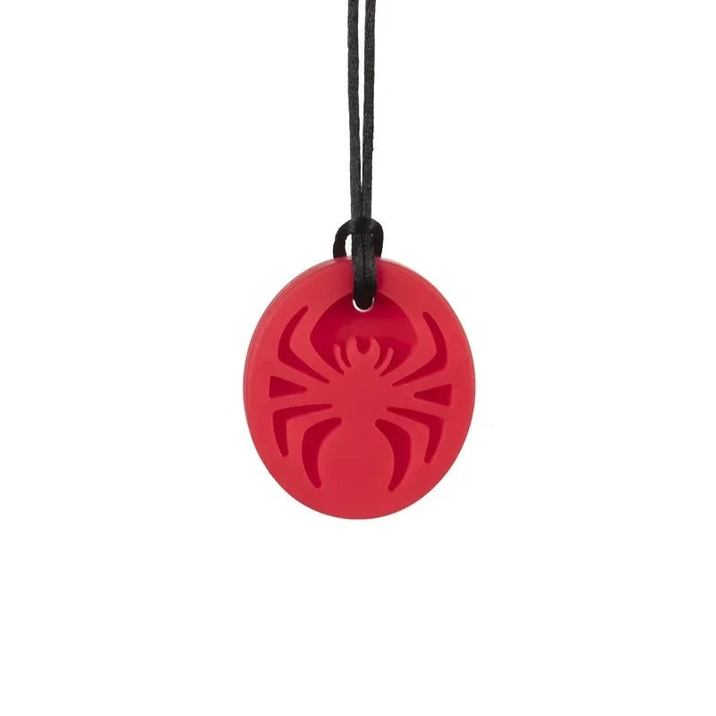 Colar Sensorial Circular Spider – Mordedor de Silicone para Foco e Alívio da Ansiedade - Zem Kids