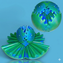 Bola de Engrenagem 3D Articulada: Fidget Toy Giratório e Anti-estresse