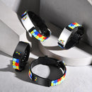 Pulseira de autismo Zem Kids, identificação de segurança ajustável com conscientização do autismo, personalizada e resistente.