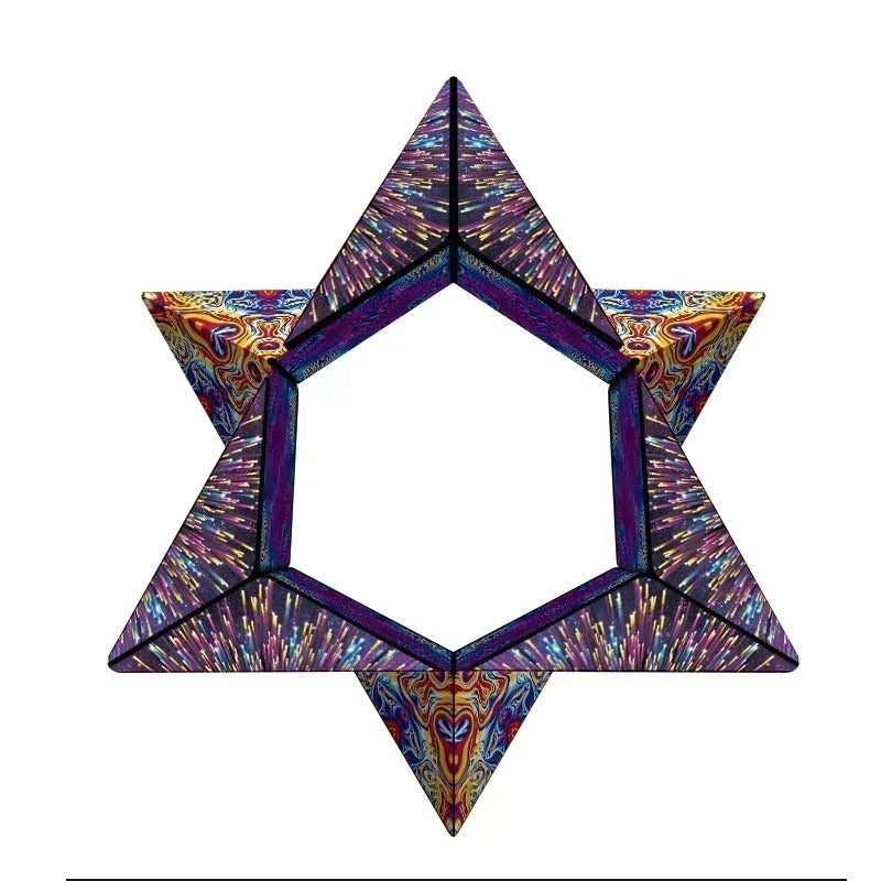 Cubo Mágico Magnético Infinito 3D: Quebra-Cabeça Geométrico e Fidget Toy Anti-estresse