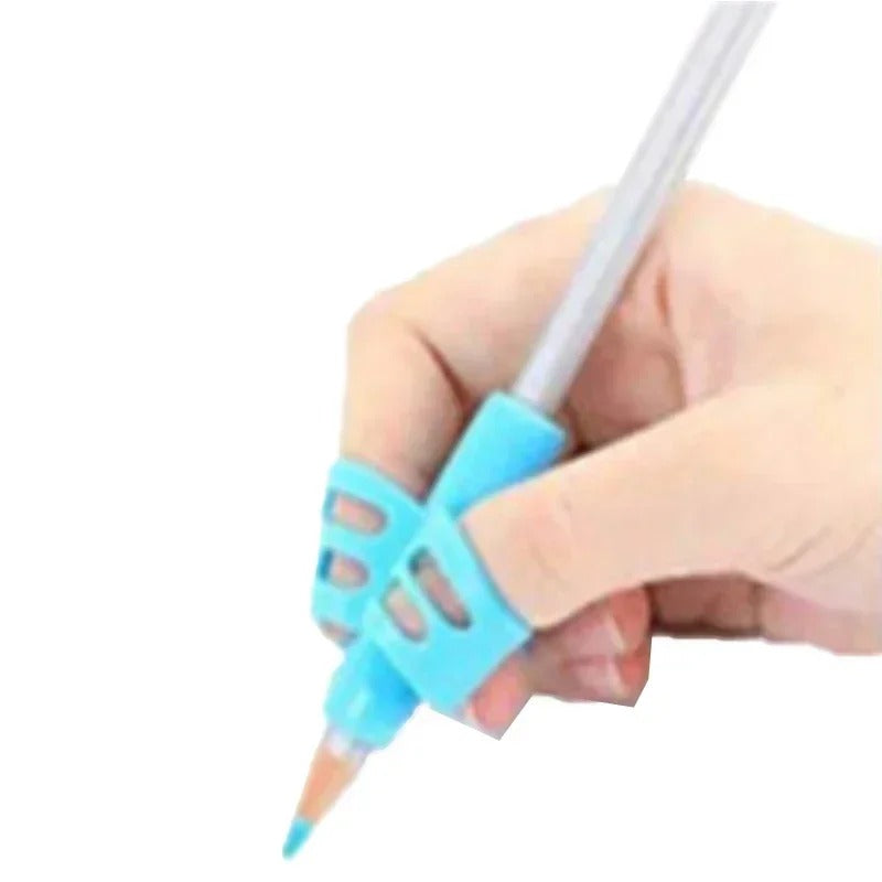 Guia de Escrita Ergonômico Silicone Soft – Kit com 4 Unidades para Correção de Postura e Pinça - Zem Kids
