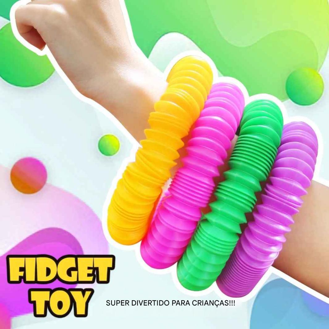 Kit Pop Tubes Sensoriais Zem Kids - Tubos de Esticar e Conectar (4 unidades) - Zem Kids