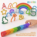 Kit de 8 varetas sensoriais Fidget Sticks Zem Kids para aliviar ansiedade, estresse e skin picking, com textura ASMR.